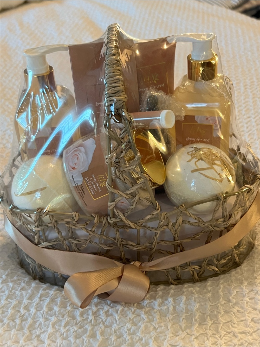 Lily Honey Almond and Gardenia Bath & Body Gift Basket , New